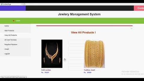 Jewlery Management System ASP Dot Net Applications