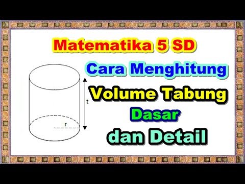 Matematika 5 Sd Volume Tabung Dasar Dan Detail Youtube