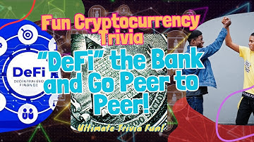 Fun Crypto Trivia: DeFi the Bank and Go Peer to Peer! #facts #factshorts  #crypto #quiz #trivia #EDM