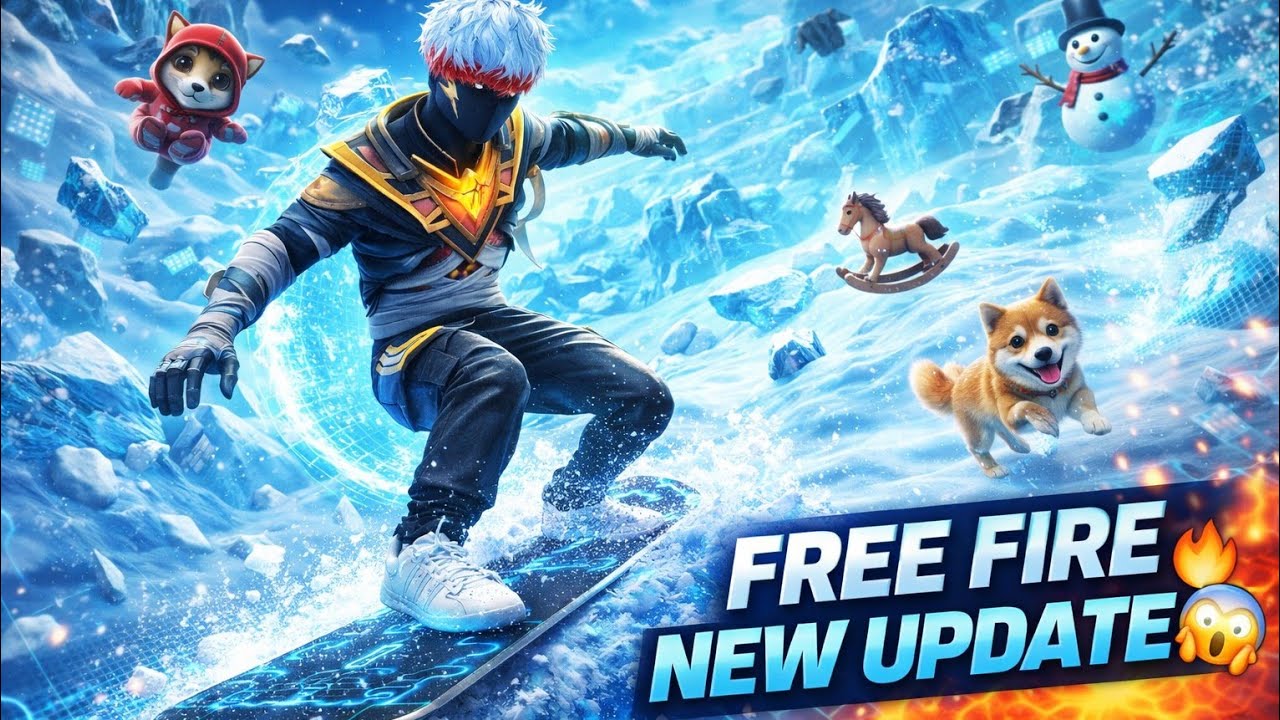 Free Fire Surfing Secret Place, New Bundles, Snow Map Advanced Server [BR GAMEPLAY]- NXT GAMER 