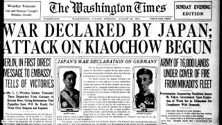 Japan declares war on Germany, August 23-24, U.S. Newspaper Headlines