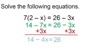 Celebrity Elementary Algebra - Lesson 11   Solving Multi Step Equations Part 2 Net Worth