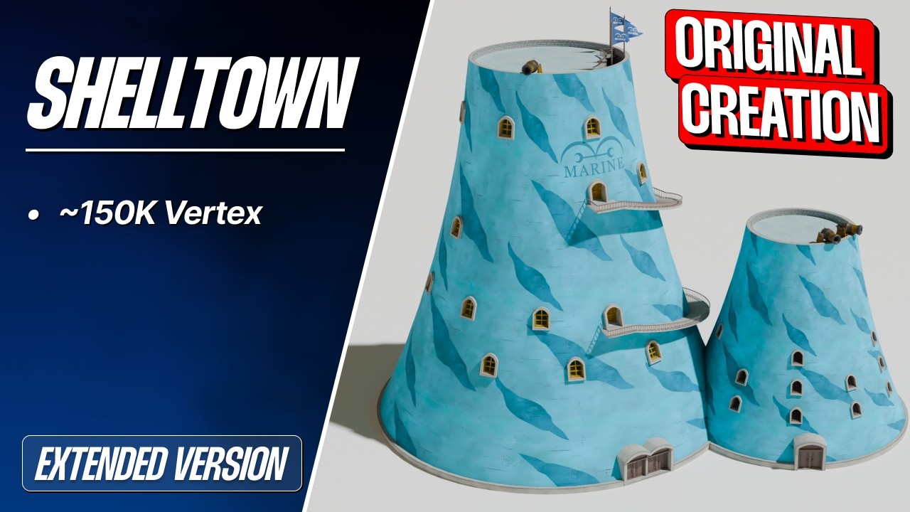 [Extended Version] 3D model - Shelltown Base Marine [One Piece - Gmod ...