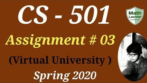 CS501 Assignment 3 Spring 2020||CS501 Assignment 3