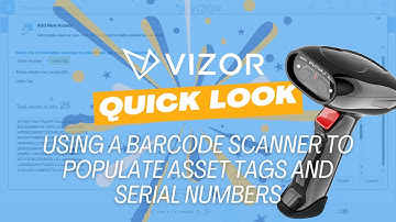 Using a barcode scanner to populate asset tags and serial numbers
