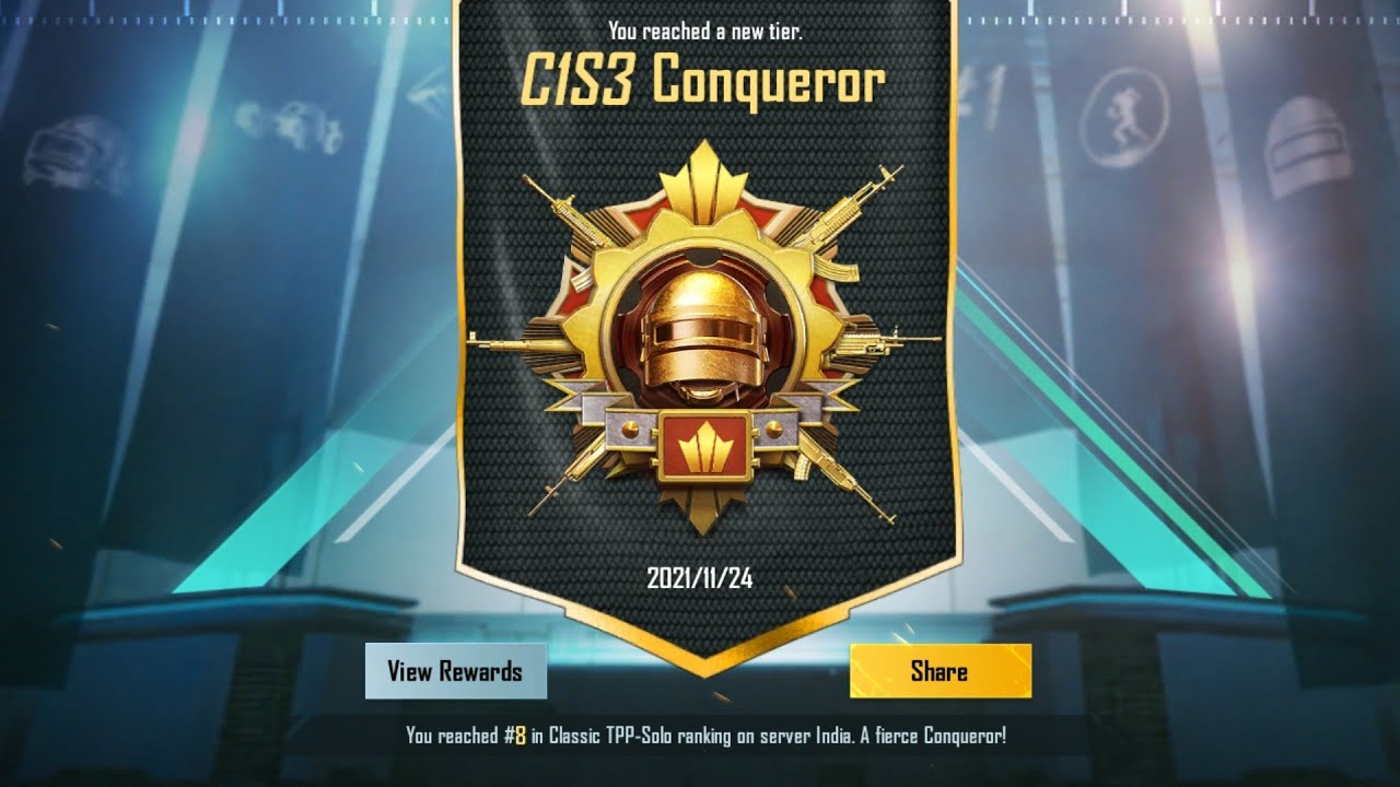 Did C1S3 Conqueror in 30 FPS😭 | Solo : Rank #58 | Redmi note7pro | 40fps