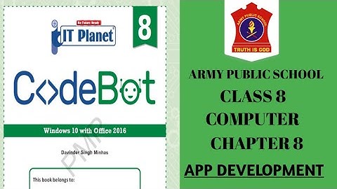 APS class 8 Computer | Chapter 8 | APP DEVELOPMENT  (EXERCISE) @nksclasses