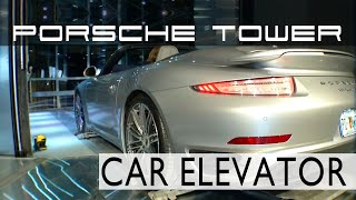 Amazing 60-story Car Elevator at the Porsche Tower in Miami