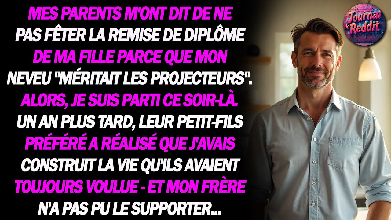 Mes parents m'ont dit de ne pas fêter la remise de diplôme de ma fille parce que mon neveu...