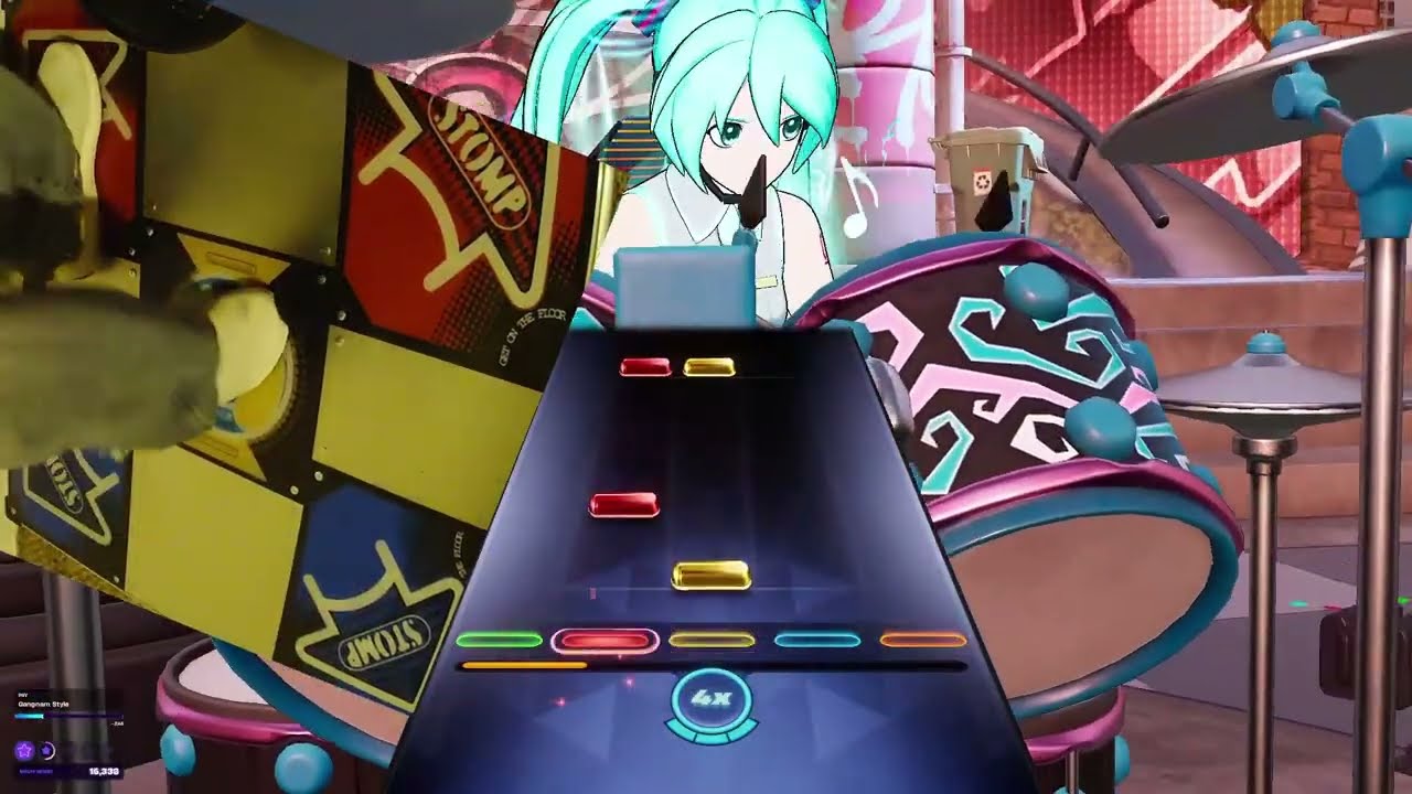 Pump It Up Fortnite Festival Expert: Gangnam Style PSY Drum