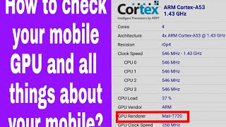 How to check your mobile GPU and all about your mobile? screenshot 5
