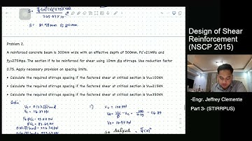 DESIGN OF SHEAR REINFORCEMENT (NSCP 2015)-PART 3