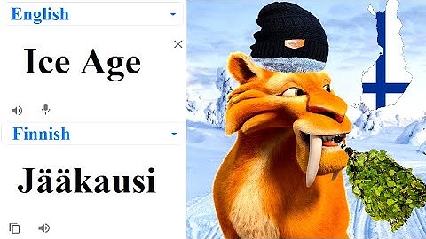 Ice Age in different languages meme