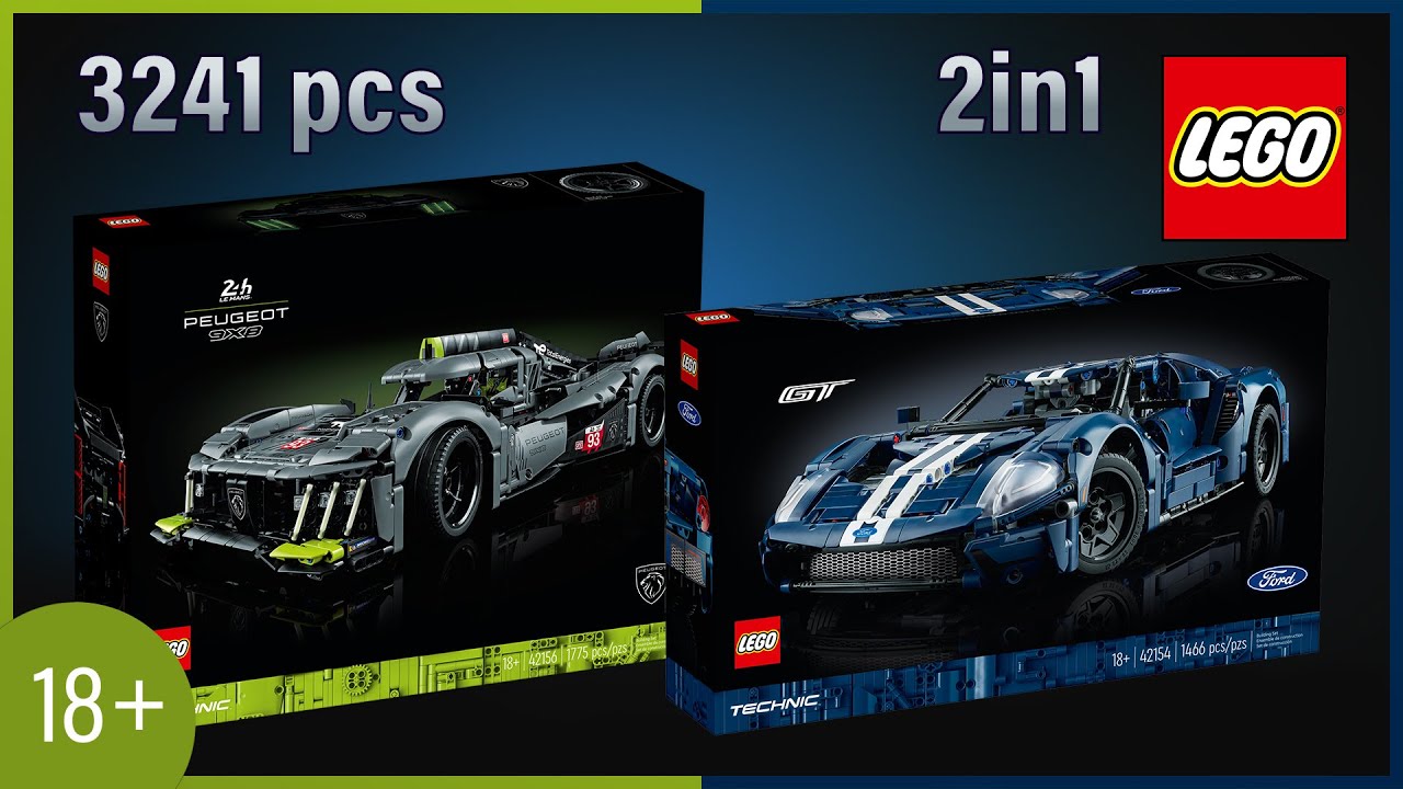 All LEGO® Technic™ 2023 [1HY] Only 18+ sets (2in1)[3241 pcs] Speed ...