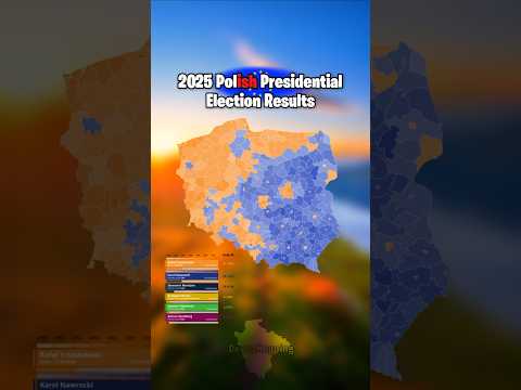 2025 Polish Presidential Election Results Map Mapper Mapping Geography History 