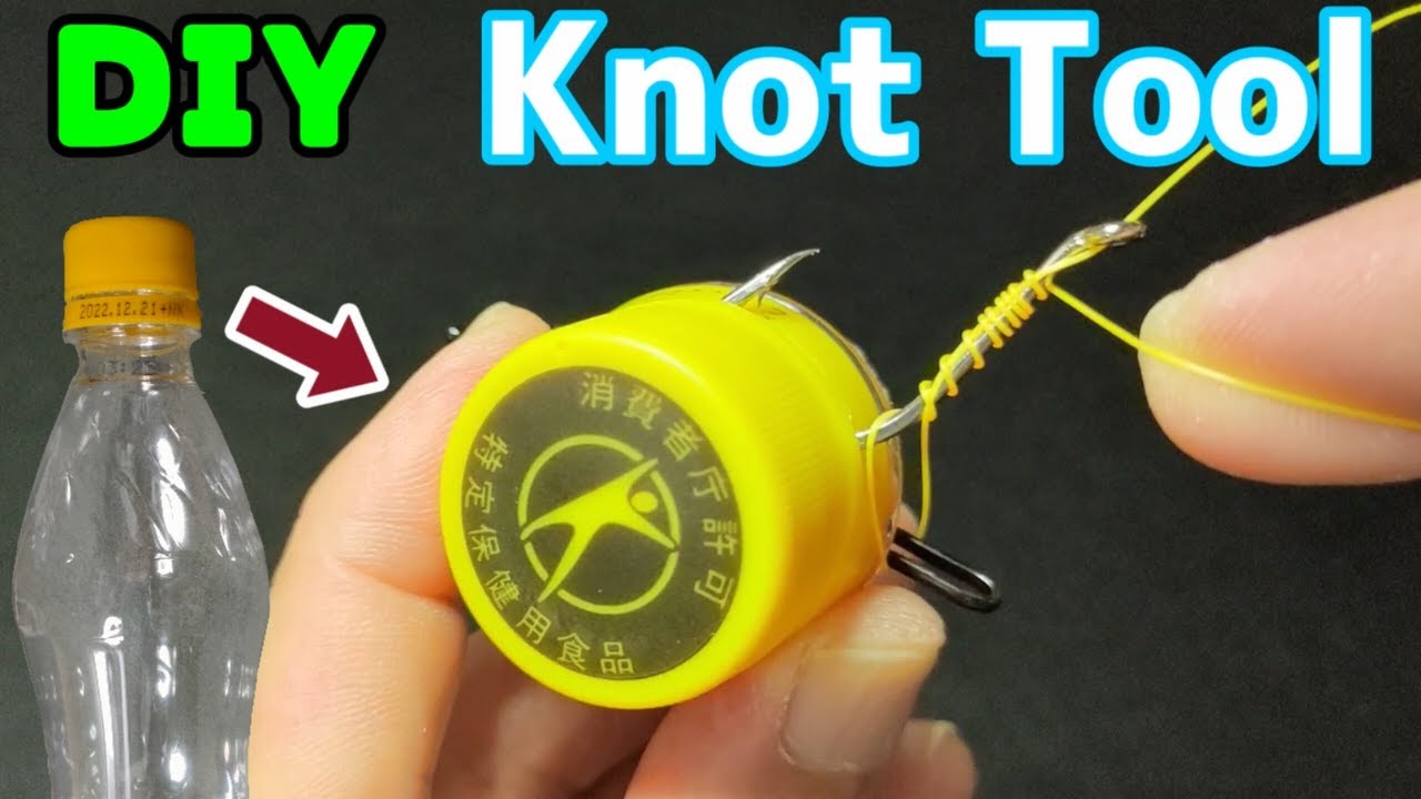 Fishing Knot:   How to make a great fishing line Knot tool.   Easy to make with Plastic Bottle.