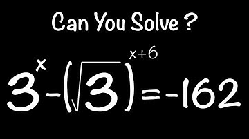 Beautiful Exponential Equation ! Math Olympiad