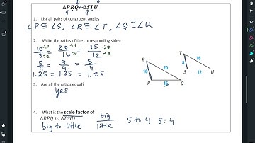 Informal Notes 7.2 Similar Polygons