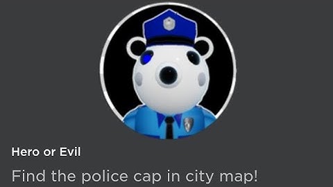 How to get the "HERO OR EVIL"+corrupted cop badge / piggy RP infection roblox