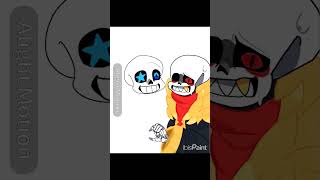 BLUE X RED AU 🫂 #Sans#meme#underfell#underswap#au#cute