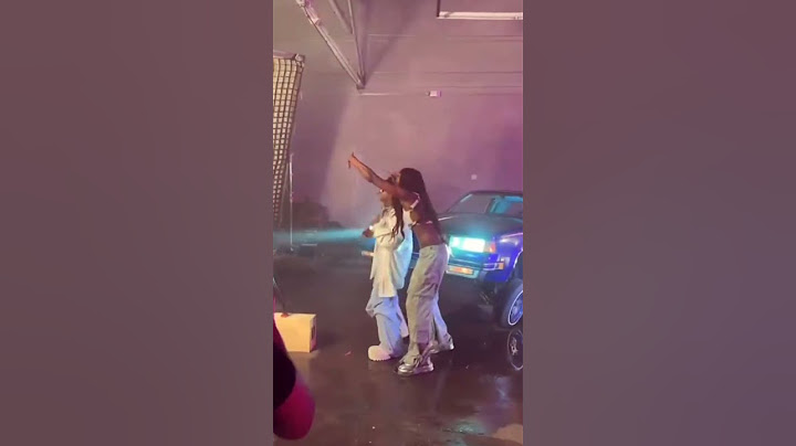 Flau'jae and Lil Wayne on set of their "Came Out A Beast" video shoot