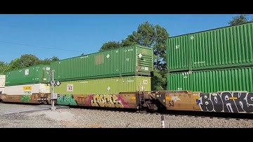NS 265 Intermodal Taylors, SC w/BNSF & FXE lash up