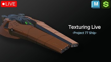 🔴 LIVE - Back to Texturing! | Hard Surface Modeling | Sci-fi Modeling