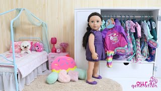 NEW OUR GENERATION DOLL CLOSET TOUR