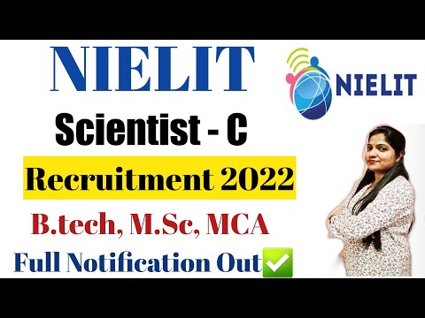 NIELIT Scientist C Recruitment 2022 | NIELIT Scientist C Vacancy 2022 | NIELIT Eligibility Criteria