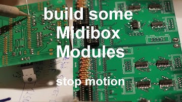 midibox modules - built - stop motion - music by phatline
