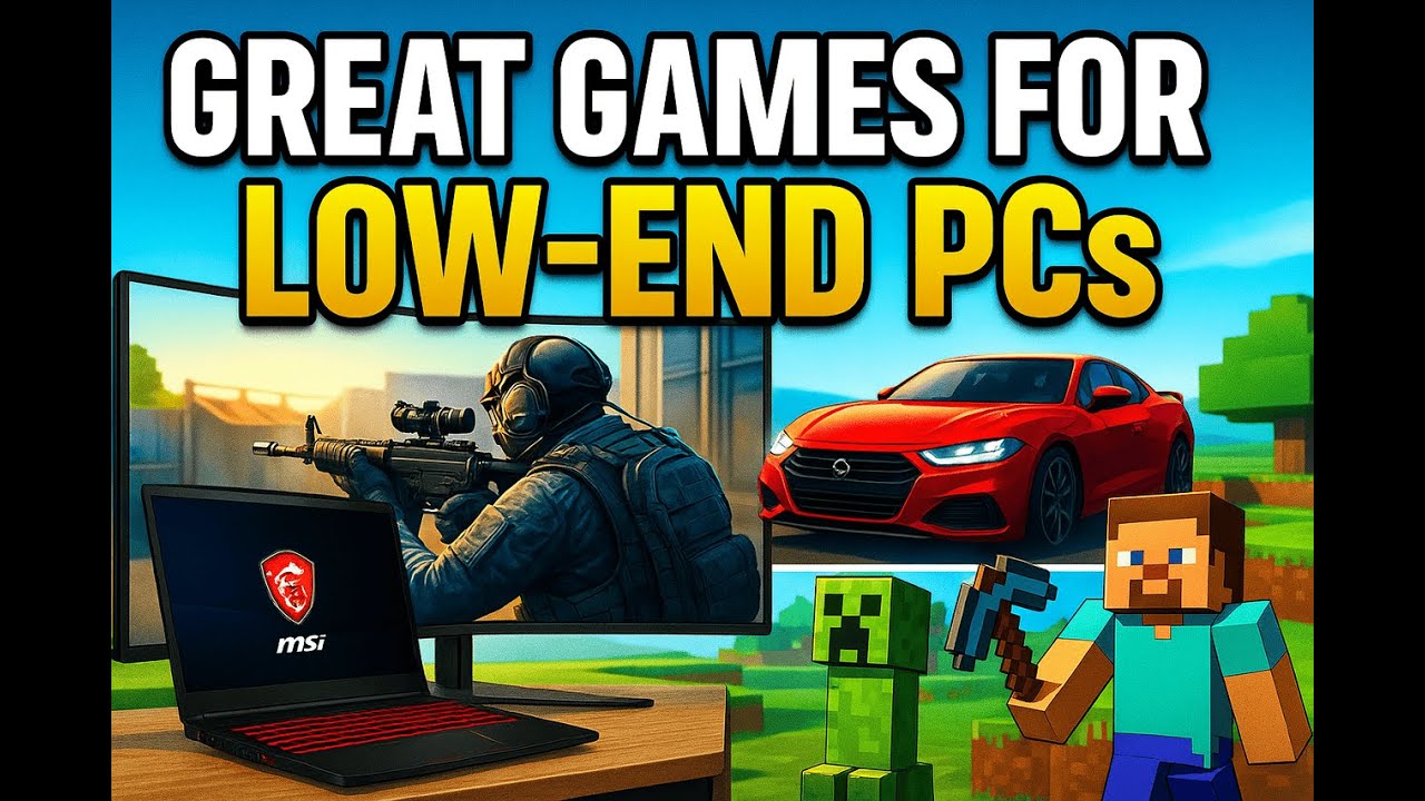TOP 10 Low-End PC Games You MUST Play in 2025 (No GPU Needed!) - YouTube