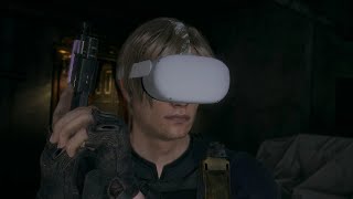 Resident Evil 4 Remake First Person VR Motion Control Test