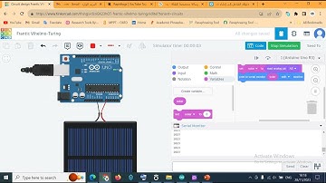 Solar Panels Value Print in Display Using Arduino | Tinker Cad | الطاقة الشمسية باستخدام الاردوينو