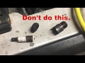 Removing broken Spark Plugs