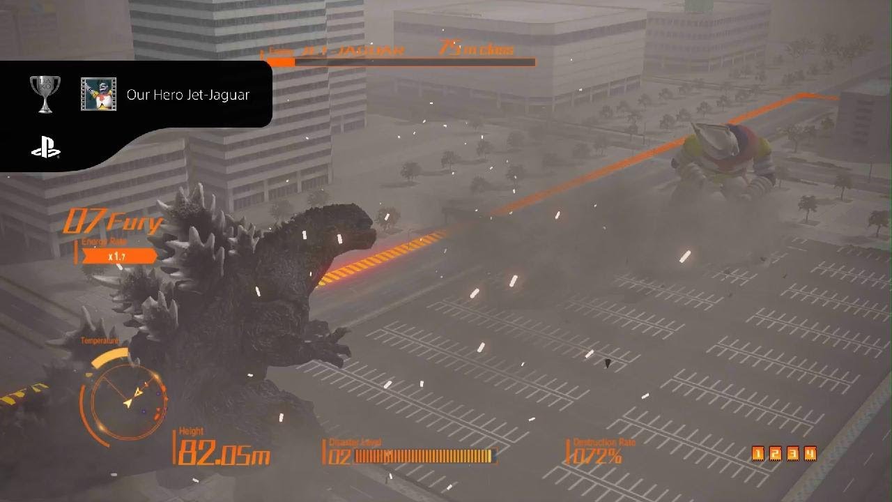 GODZILLA PS4 trophy Jet Jaguar