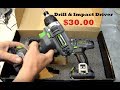 Worlds cheapest drillimpact driver kit  genesis 12v lithium ion  tool review