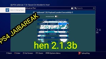 PS4 7.5x Jailbreak+Sleirsgoevy Updated the new
