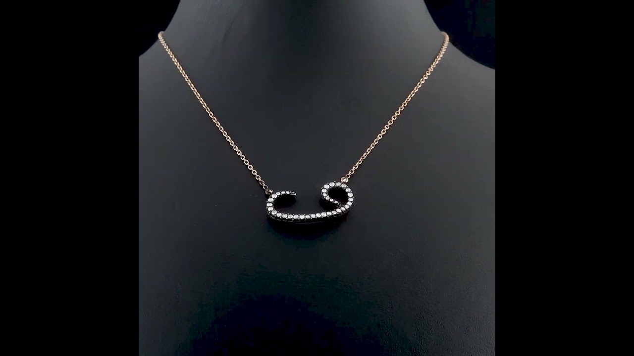 0.5 Karat Vav Pırlanta Kolye