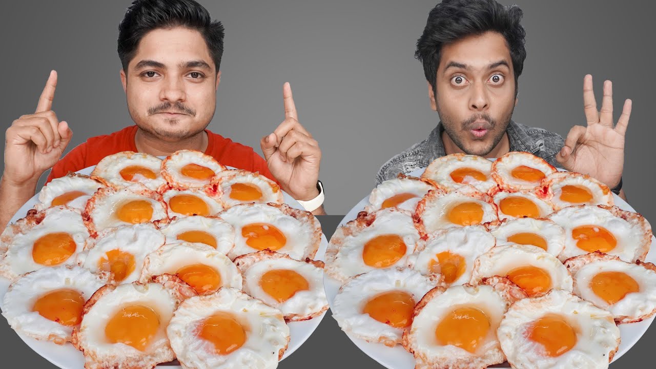 1 MINUTE 20 EGG CHALLENGE || 20 SUNNY SIDE UP EGGS EATING CHALLENGE || Friends Food Challenge