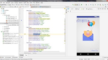 Make Your Own Happy Birthday Card in Android Studio