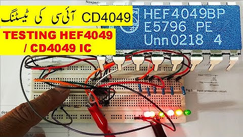 {462} How To Test HEF4049 Hex Inverter IC with Multimeter