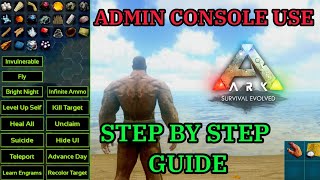 Use Of Admin Console In Ark Survival Evolved Mobile - Step by Step Guide [HINDI]