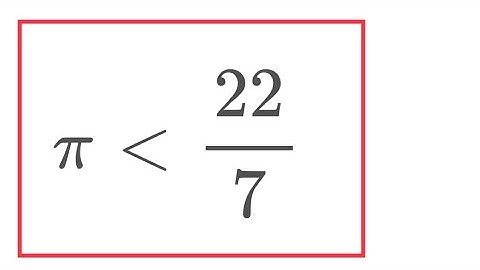 22/7 greater than pi