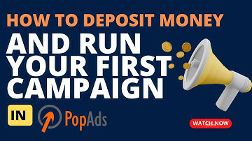 How To Run Popads Campaign | How To Deposit Money In Popads account | Popads campaign