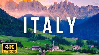 ПОЛЕТ НАД ИТАЛИЕЙ 4К - Потрясающее Видео Италии в Ultra HD со Спокойной Расслабляющей Музыкой