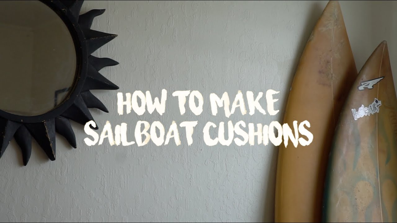 making sailboat cushions