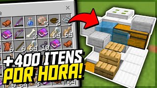 FARM de PESCA AUTOMÁTICA AFK (com auto clicker) no MINECRAFT BEDROCK! TUTORIAL