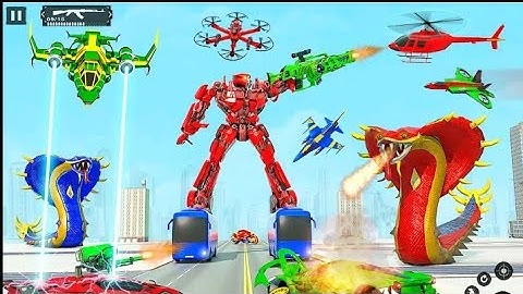 Army Helicopter Robot Transformation || Lion Robot Transform || Chari Games