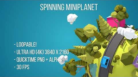 Spinning Tiny Planet (4K) | Motion Graphics - Envato elements