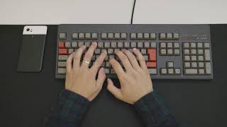 Stock JustSystems x Realforce 108UG-HiPro-JS Typing Sounds